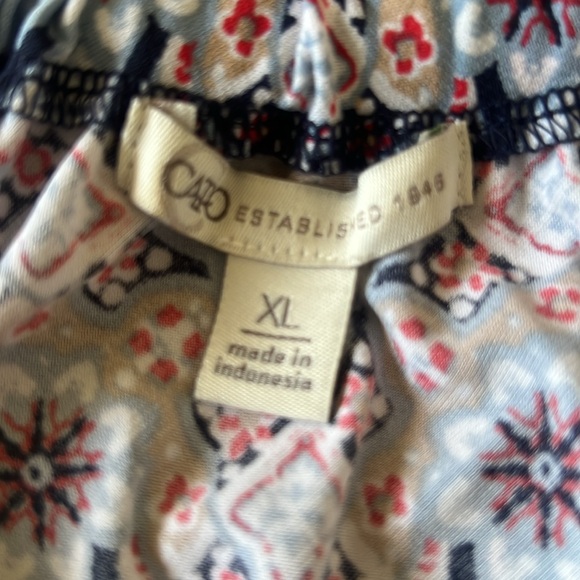 Cato Sleeveless Patterned Scarf Hem Top - Picture 5 of 7